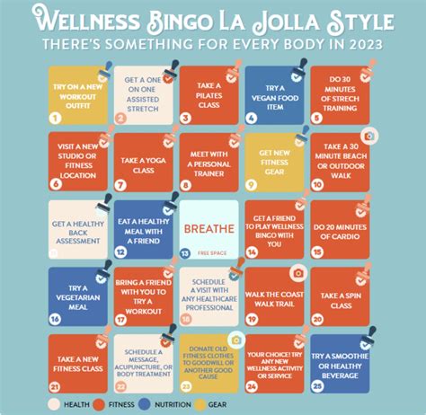 Start Your New Year Off Right With La Jollas Wellness Bingo Challenge
