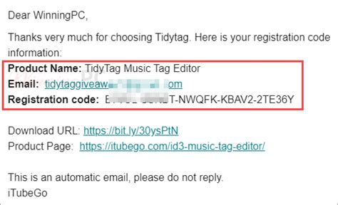 Itubego Tidytag Music Tag Editor Registration Code Free