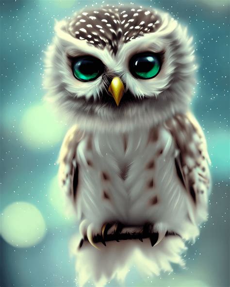 Cute Baby Owl Nursery Art Nursery Decor · Creative Fabrica
