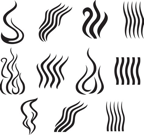 Set Of Different Smoke Icons 3189980 Vector Art At Vecteezy