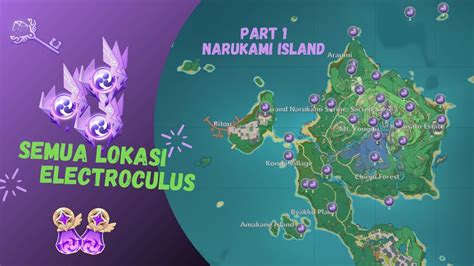 Semua Lokasi Electroculus Genshin Impact Inazuma Di Narukami Island Youtube