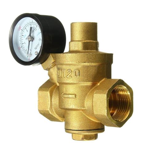 34 Inch Dn20 Adjustable Bspp Brass Water Pressure Reducing Valve With