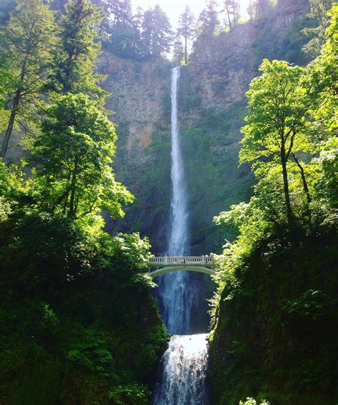 Reminiscing On Warm Summer Hikes Multnomah Falls Oregon Usa Rhiking