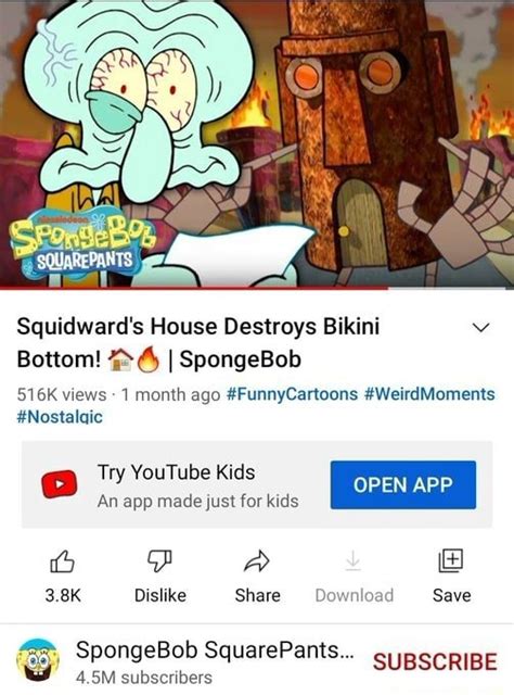 Squidward S House Destroys Bikini Bottom 4 I SpongeBob 516K Views 1