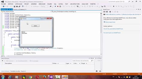 Fichier En C Sharp Darija Filestrem Streamwriter Streamreader Youtube