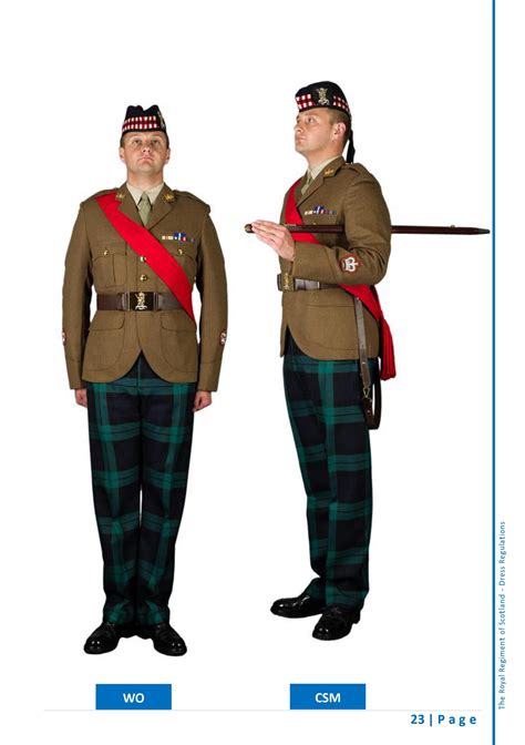 Scots No2c Dress Non Ceremonial With Trews Warrant Officer