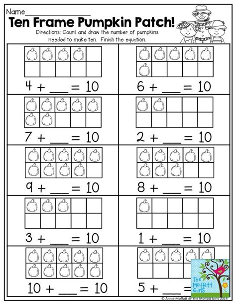 Free Printable Ten Frame Worksheets For Kindergarten Printable Word