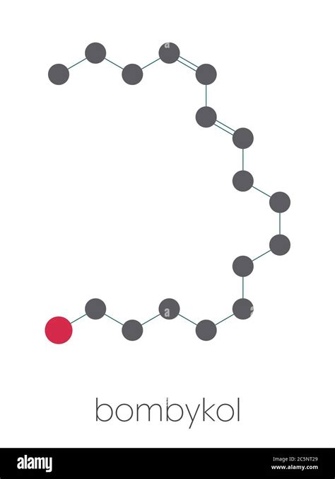 Bombykol Insect Pheromone Molecule Stylized Skeletal Formula Chemical