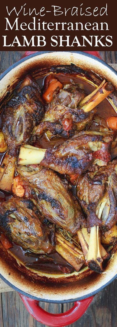 Pretty easy, but you have to. Mediterranean-Style Wine Braised Lamb Shanks Recipe | The ...