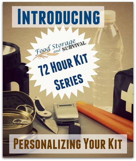 Your #1 need in an emergency is food. 72 Hour Kit Series: Welcome and Personalize Your Kit
