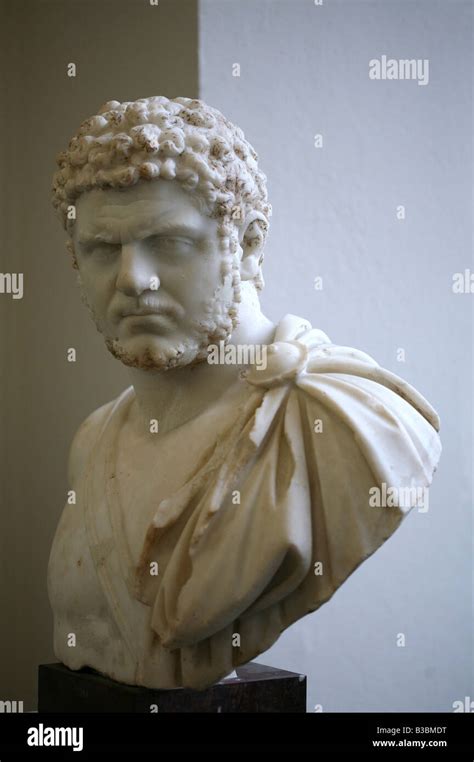 Marble Bust Of Roman Emperor Caracalla In The Pergamon Museum In Berlin