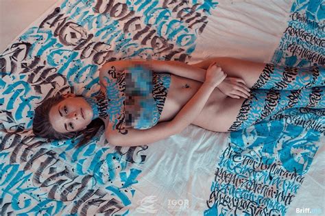 Nude Calligraphy This Artist Paints On Nude Models Breaking Art Boundaries