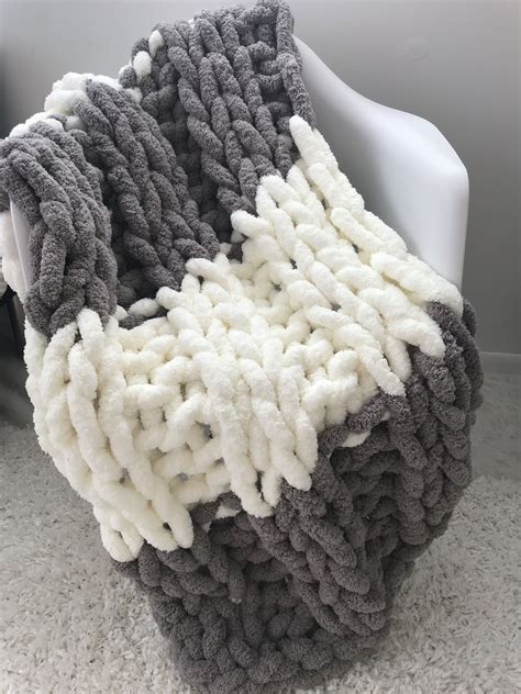 Our Jumbo Chenille Blanket In Two Colors And In Double Rib Pattern