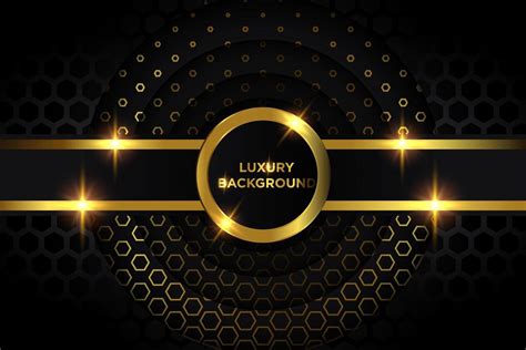 Luxury Gold And Black Circles Design 698187 Vector Art At Vecteezy