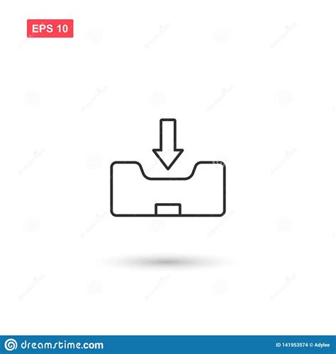 Inbox Icon Vector Isolated 10 Stock Vector Illustration Of Perfect
