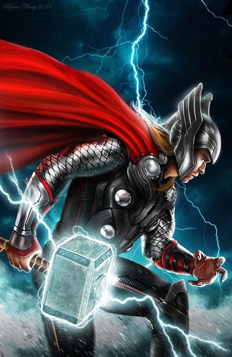 My New Thor Fan Art Marvel Photoshop Cs6 And Wacom Intuos5 Hope You