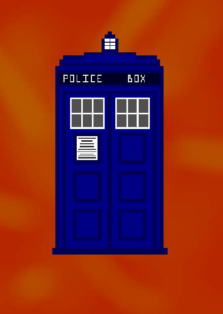 Pixelated Tardis By Timelordjiffy On Deviantart