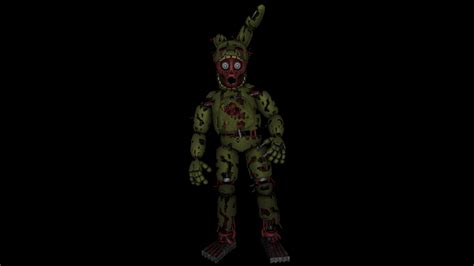 Springtrap Pose With Mask Up By Fazbearmations On Deviantart