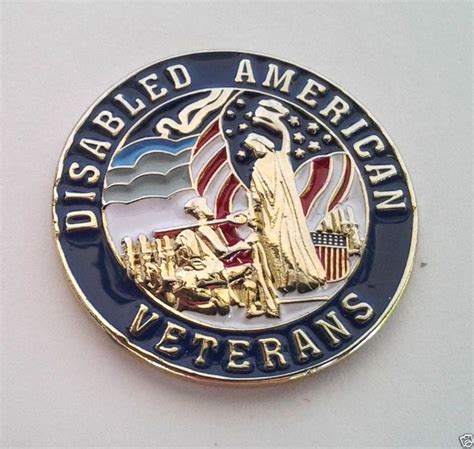 Disabled American Veterans Military Veteran Hat Pin P62559 Ee