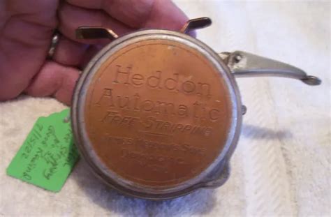 Vintage Heddon Free Stripping 37 Auto Fly Reel 82522 Good Rewind 19