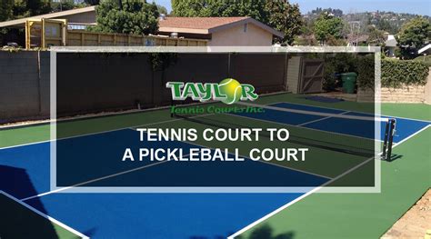 Converting Tennis Court To A Pickleball Court