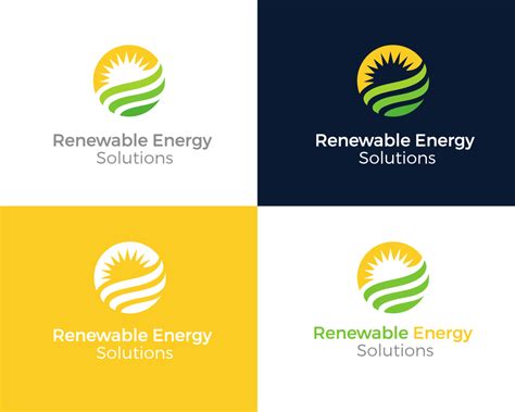 Elegant Playful Solar Energy Logo Design For Renewable Energy