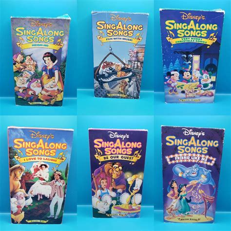 Walt Disney Sing Along Songs Vhs Volumes Picclick