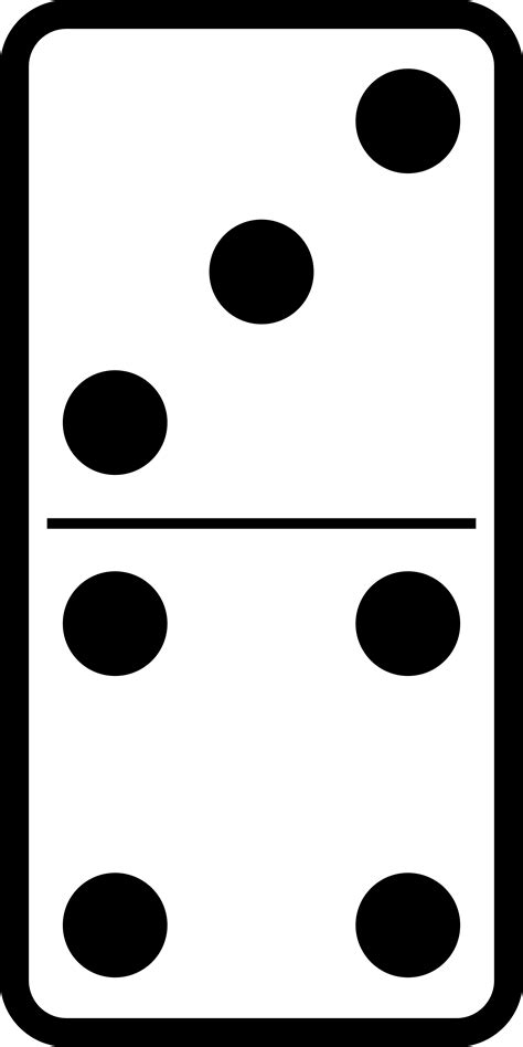 Domino Set 19 Black White Free Clip Art Domino Set Domino