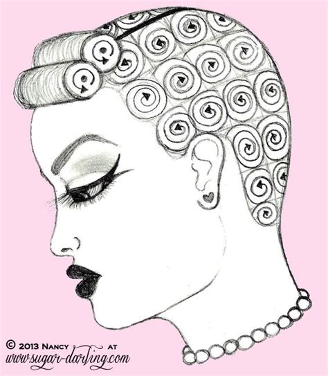 Vintage Style Hair Tutorial 1 My Pin Curl Setting Pattern And Technique