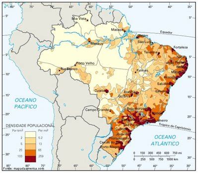 Brasil Densidade Demográfica Disciplina Geografia