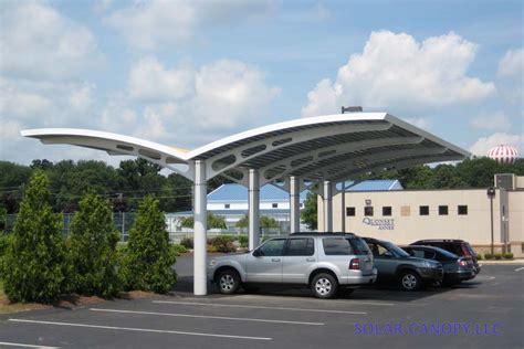 Composite Arches Supporting Solar Pv Canopy Clear Carbon And