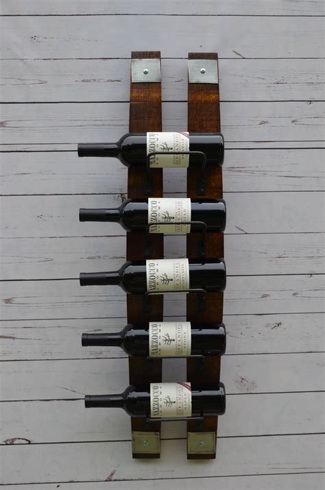 Wine Rack Made From Reclaimed Wine Barrels Perfect Wall Etsy