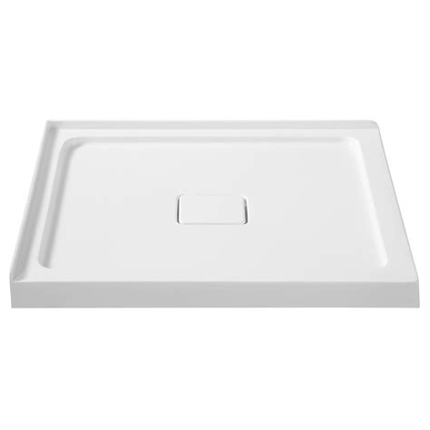 Anzzi Titan Series 36 In X 36 In Double Threshold Shower Base In White Sb Az009wh The Home Depot