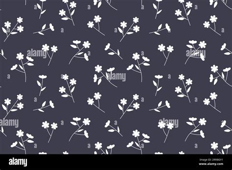 white flowers seamless pattern; obituary, funeral, loss, mourning