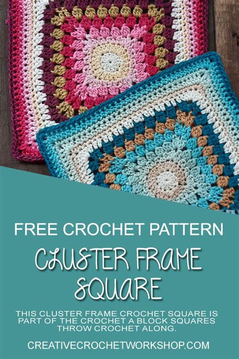 Cluster Frame Crochet Square Joanita Theron Designs Crochet