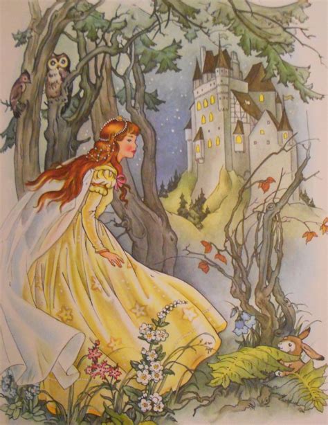 Grimms Fairy Tales Cinderella Full Colour Illustration A Fairy