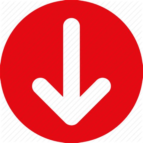 Red Down Arrow Icon At Getdrawings Free Download