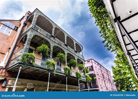 Old New Orleans Houses In French Stock Photo Image Of Plants Orleans