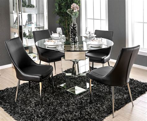 Round Glass Dining Tables Set For 4 Foter