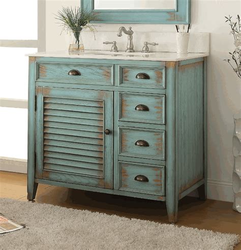 Whether you have a small powder. 36" inch Bathroom Vanity Coastal Cottage Beach Style 3 ...