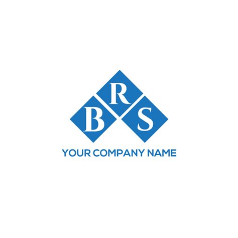 Brs Letter Designbrs Letter Logo Design On White Background Brs
