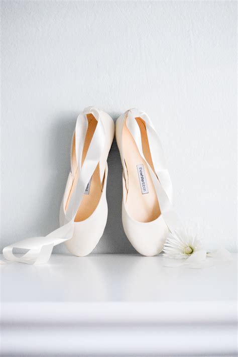 The Bridal Boutique Bridal Ballet Flats By The White Ribbon — The