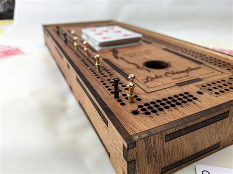 Cribbage Board Custom Made Personalized Wood Cribbage Board | Etsy