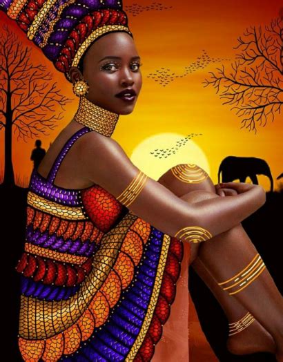 African Beauty Art African Women Art Africa Art Black Women Art