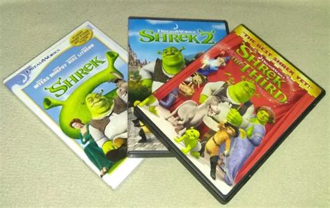 Shrek 1 3 Trilogy Dvd Dreamworks Animation 1499 Picclick