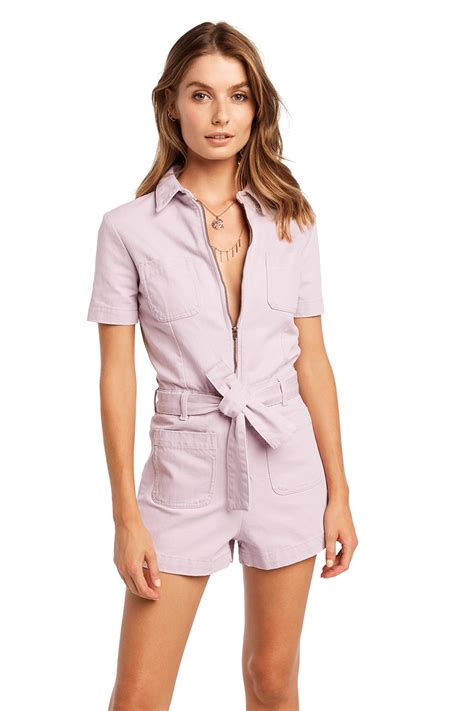 Denim Zip Romper Ladies Outlet And Clothing Bardot