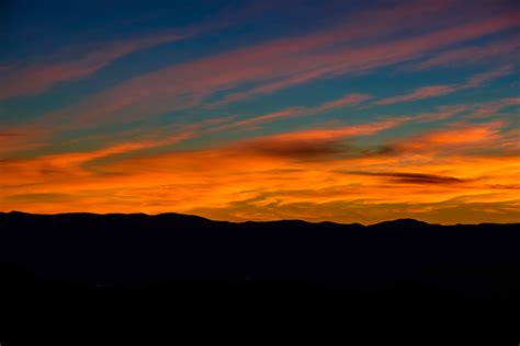 Winter Sunsets Are Amazing In The Great Smoky Mountains Of