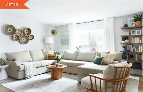 Before And After This Fresh Living Room Redo Makes The Existing Sofa