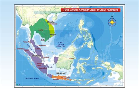 Peta Lokasi Kerajaan Awal Di Asia Tenggara Progressive Scientific Sdn Bhd