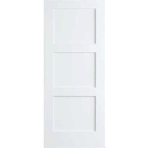 Kimberly Bay 32 In X 80 In White 3 Panel Shaker Solid Core Pine